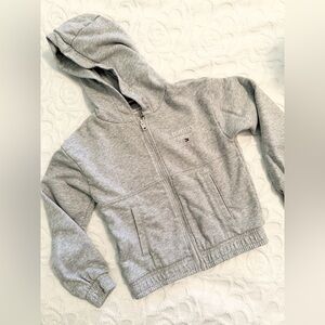 Tommy Hilfiger Kids Light Gray Zip-Up Hoodie